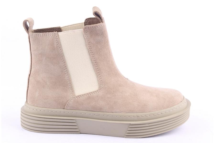 d.moro shoes Women Suede Leather Ankle Boots for Winter: 952 Beige (Wholesale)