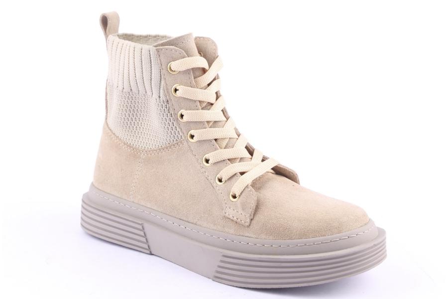 D.moro Shoes Women Suede Leather Ankle Boots For Winter: 954 Beige (Wholesale)