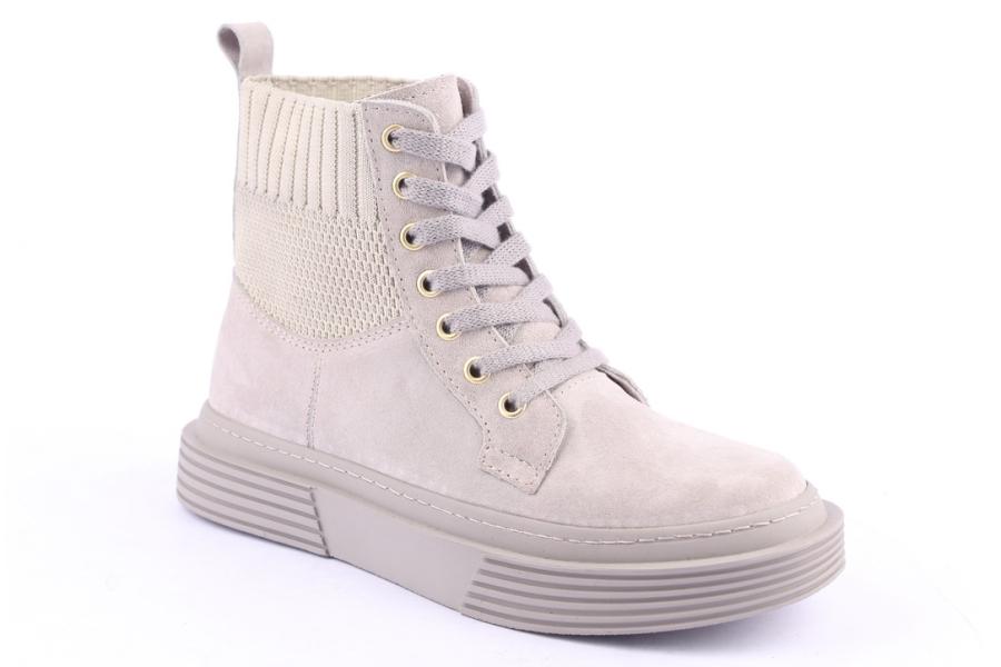 D.moro Shoes Women Suede Leather Ankle Boots For Winter: 954 Beige (Wholesale)