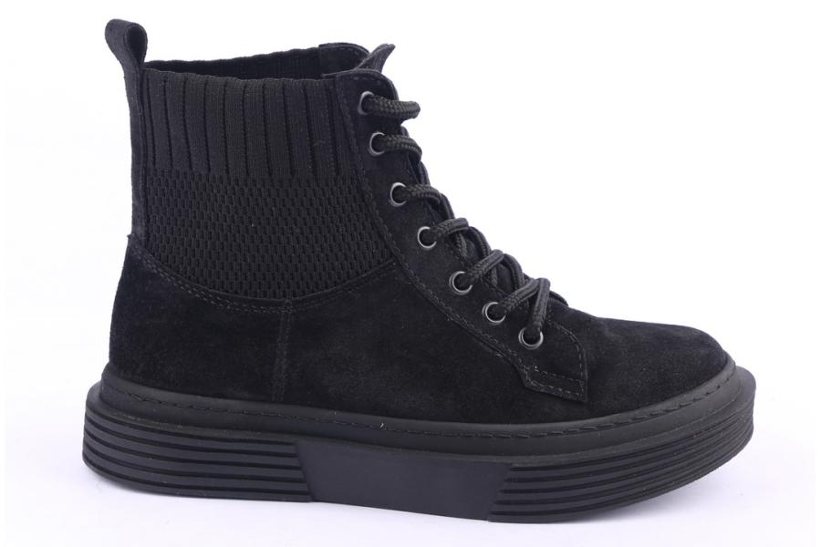 d.moro shoes Women Suede Leather Ankle Boots for Winter: 954 Black (Wholesale)