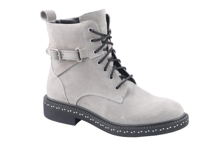 d.moro shoes Women Suede Leather Ankle Boots for Winter: Alfa-01 Grey (Wholesale)