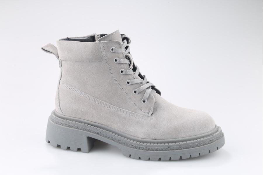 d.moro shoes Women Suede Leather Ankle Boots for Winter: Bella-02 Grey (Wholesale)