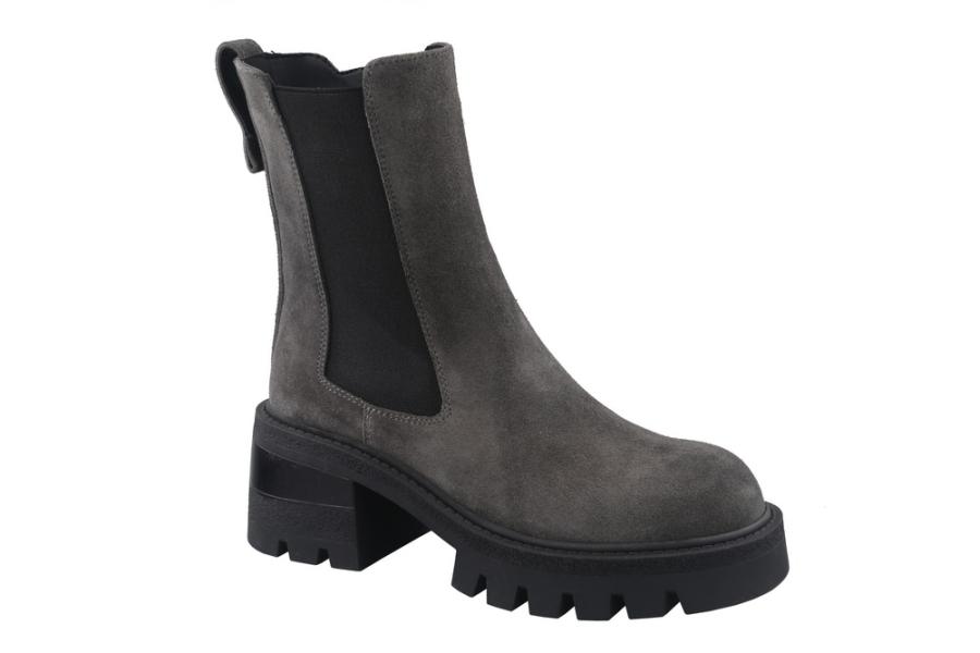 d.moro shoes Women Suede Leather Ankle Boots for Winter: Code-03 Dark Grey (Wholesale)