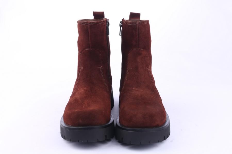 D.moro Shoes Women Suede Leather Ankle Boots For Winter: GUC2 Burgundy (Wholesale)