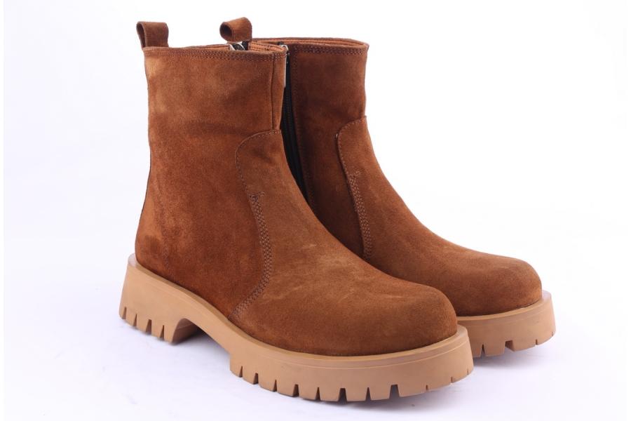 D.moro Shoes Women Suede Leather Ankle Boots For Winter: GUC2 Tan (Wholesale)
