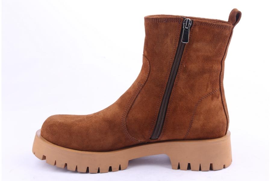 D.moro Shoes Women Suede Leather Ankle Boots For Winter: GUC2 Tan (Wholesale)