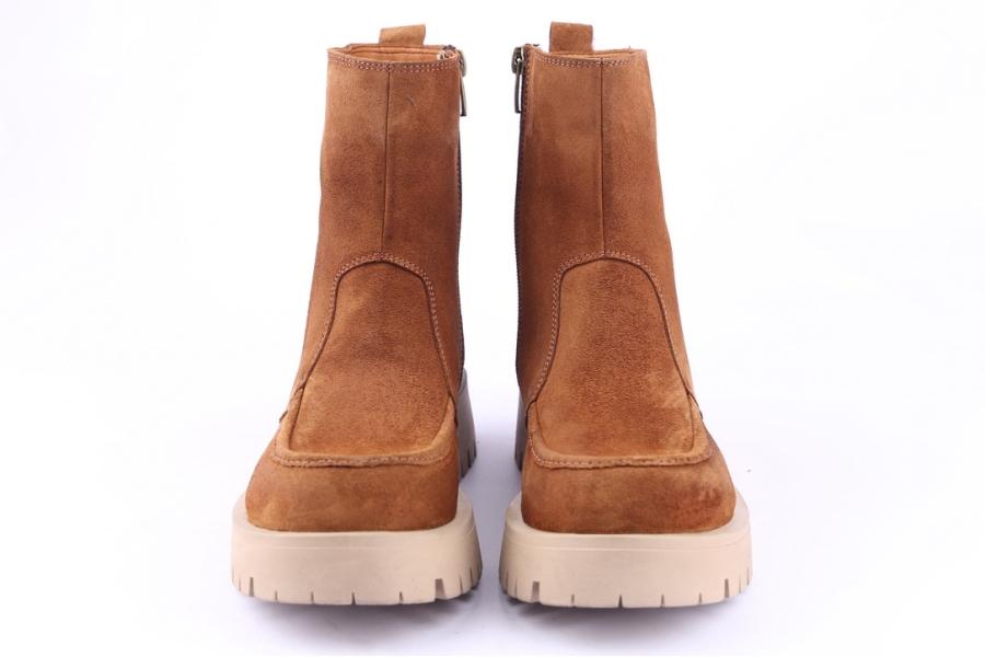 D.moro Shoes Women Suede Leather Ankle Boots For Winter: GUC3 Tan (Wholesale)