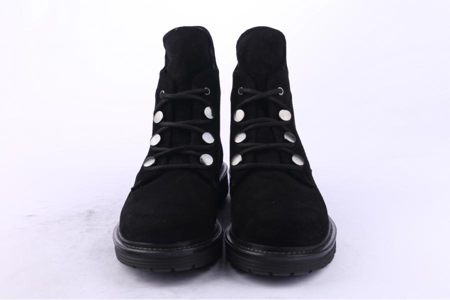 D.moro Shoes Women Suede Leather Ankle Boots For Winter: ITK1 Black (Wholesale)