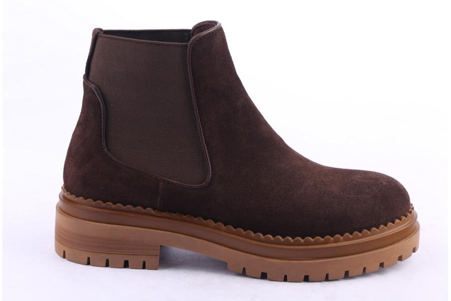 d.moro shoes Women Suede Leather Ankle Boots for Winter: LAURA2 Brown (Wholesale)