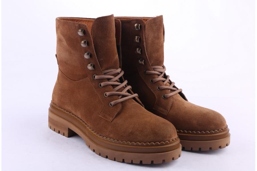 D.moro Shoes Women Suede Leather Ankle Boots For Winter: LAURA3 Tan (Wholesale)