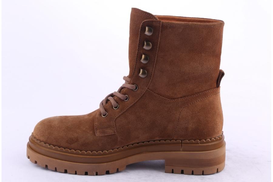 D.moro Shoes Women Suede Leather Ankle Boots For Winter: LAURA3 Tan (Wholesale)