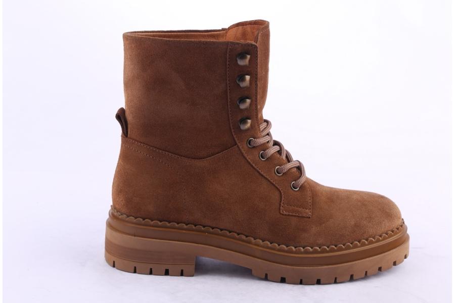 d.moro shoes Women Suede Leather Ankle Boots for Winter: LAURA3 Tan (Wholesale)