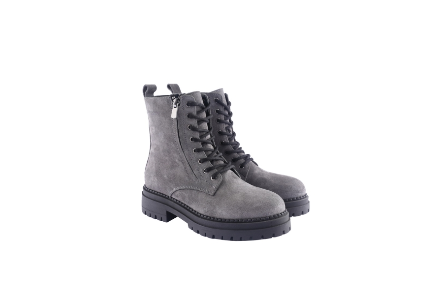 D.moro Shoes Women Suede Leather Ankle Boots For Winter: LAURA4 Grey (Wholesale)