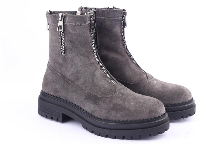 D.moro Shoes Women Suede Leather Ankle Boots For Winter: LAURA6 Grey (Wholesale)