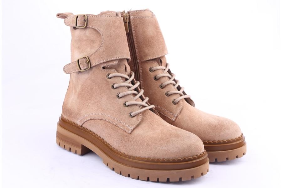 D.moro Shoes Women Suede Leather Ankle Boots For Winter: LAURA7 Powder (Wholesale)