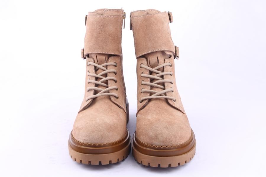 D.moro Shoes Women Suede Leather Ankle Boots For Winter: LAURA7 Powder (Wholesale)