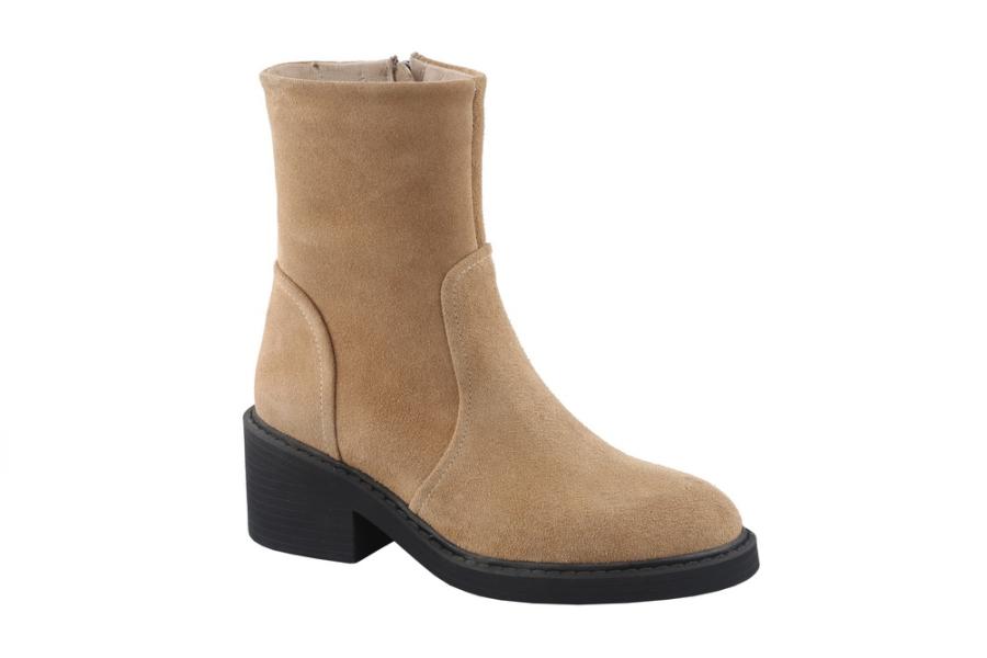 d.moro shoes Women Suede Leather Ankle Boots for Winter: Magada-02 Camel (Wholesale)