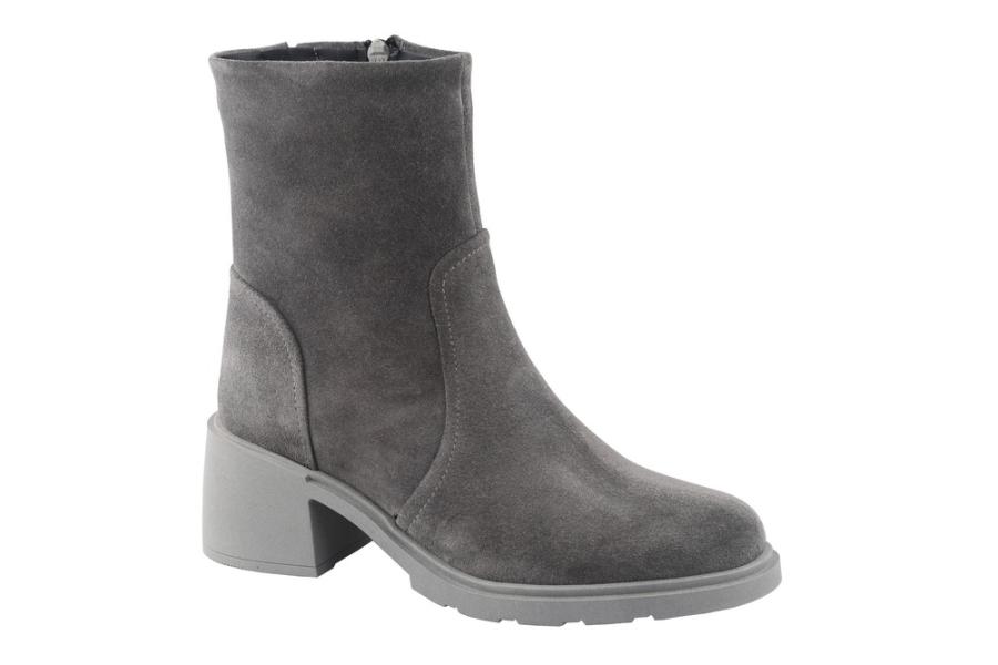 d.moro shoes Women Suede Leather Ankle Boots for Winter: Magada-02 Dark Grey (Wholesale)