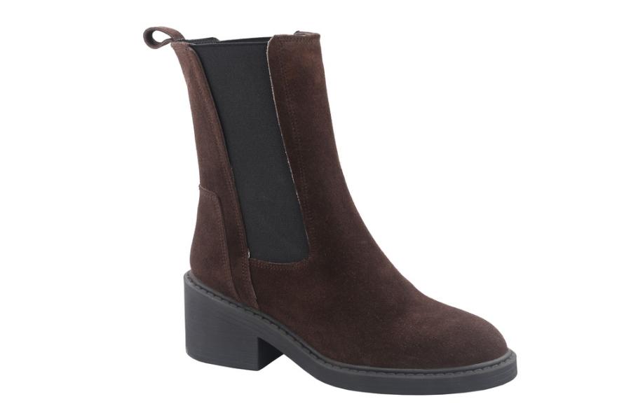 d.moro shoes Women Suede Leather Ankle Boots for Winter: Magada-01 Brown (Wholesale)