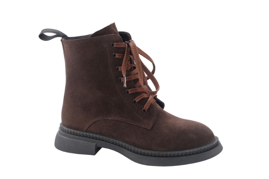 d.moro shoes Women Suede Leather Ankle Boots for Winter: Milan-03 Brown (Wholesale)