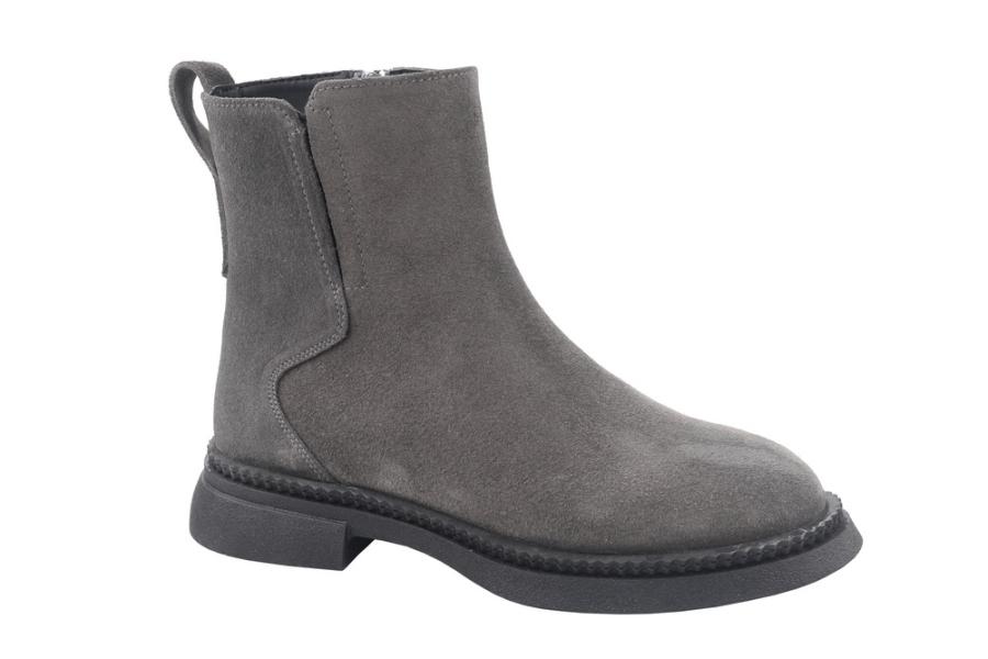 d.moro shoes Women Suede Leather Ankle Boots for Winter: Milan-05 Dark Grey (Wholesale)