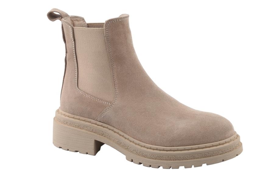 d.moro shoes Women Suede Leather Ankle Boots for Winter: Milan-04 Beige (Wholesale)