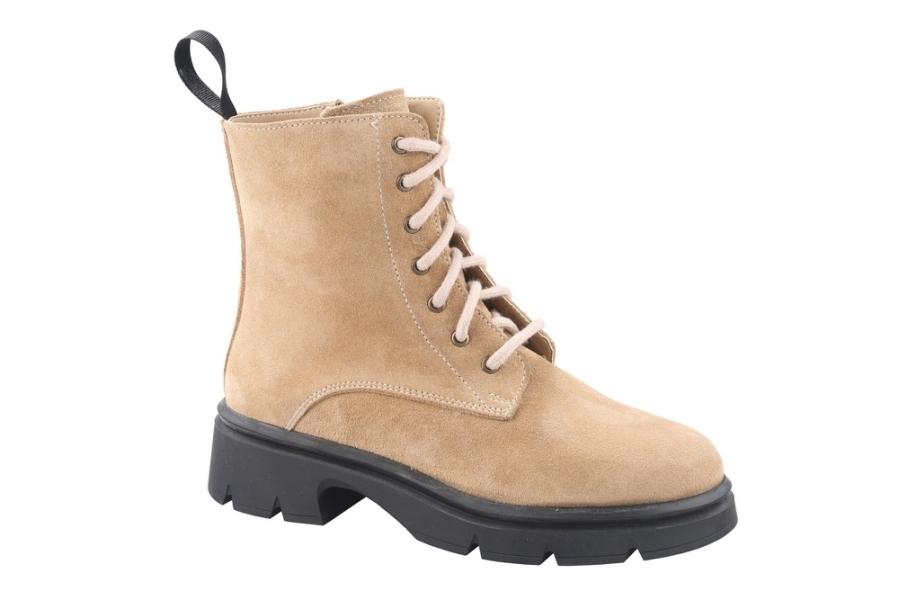 d.moro shoes Women Suede Leather Ankle Boots for Winter: Milan-03 Camel (Wholesale)