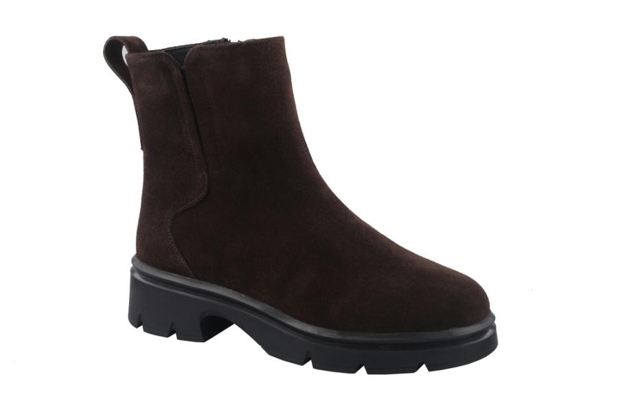 d.moro shoes Women Suede Leather Ankle Boots for Winter: Milan-05 Brown (Wholesale)