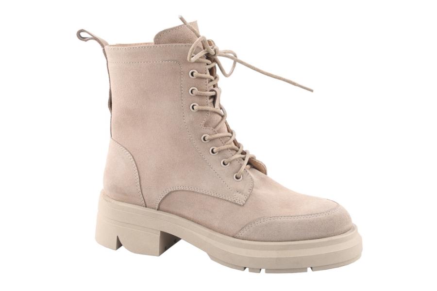 d.moro shoes Women Suede Leather Ankle Boots for Winter: Milan-06 Beige (Wholesale)