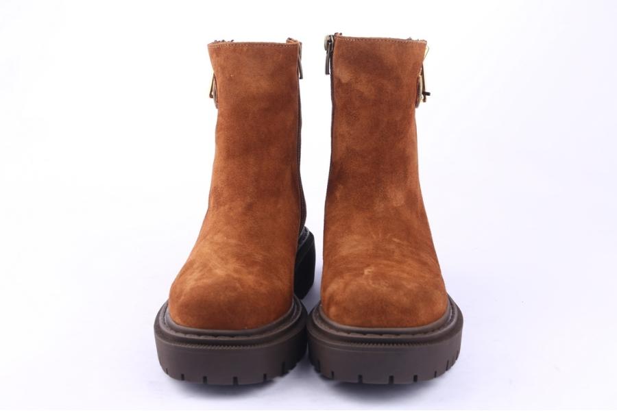 D.moro Shoes Women Suede Leather Ankle Boots For Winter: MINERAL6 Tan (Wholesale)