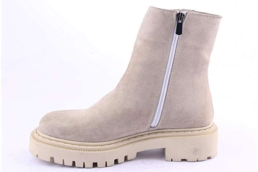 D.moro Shoes Women Suede Leather Ankle Boots For Winter: MINERAL6 Beige (Wholesale)