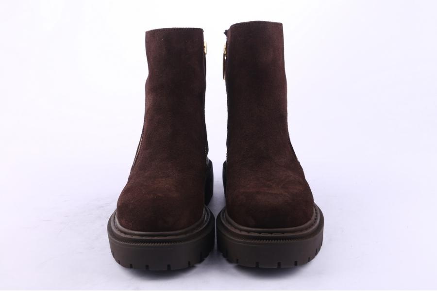 D.moro Shoes Women Suede Leather Ankle Boots For Winter: MINERAL1 Brown (Wholesale)