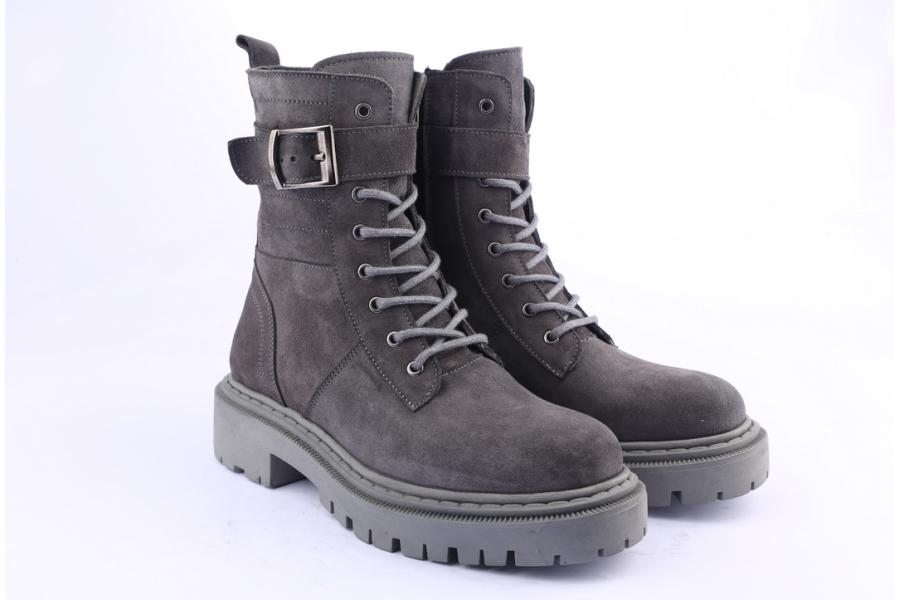 D.moro Shoes Women Suede Leather Ankle Boots For Winter: MINERAL3 Grey (Wholesale)