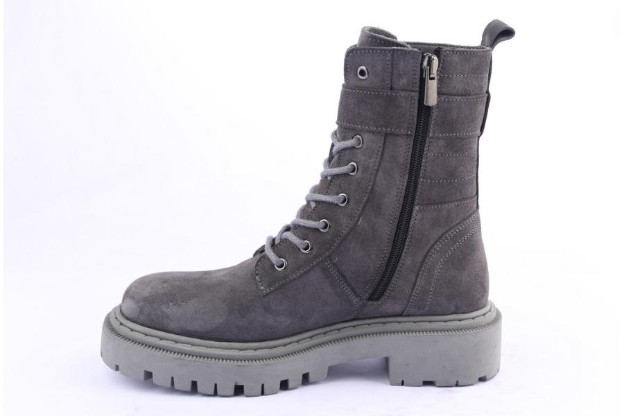 D.moro Shoes Women Suede Leather Ankle Boots For Winter: MINERAL3 Grey (Wholesale)