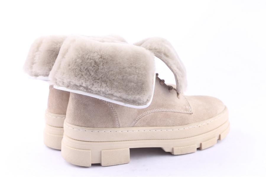 D.moro Shoes Women Suede Leather Ankle Boots For Winter: SEUL5 Beige (Wholesale)