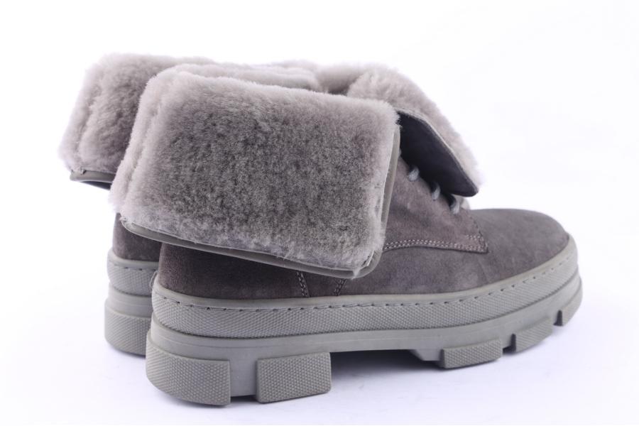 D.moro Shoes Women Suede Leather Ankle Boots For Winter: SEUL5 Grey (Wholesale)