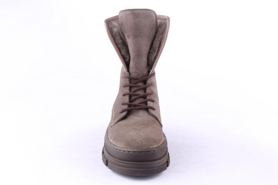 D.moro Shoes Women Suede Leather Ankle Boots For Winter: SEUL5 Grey (Wholesale)