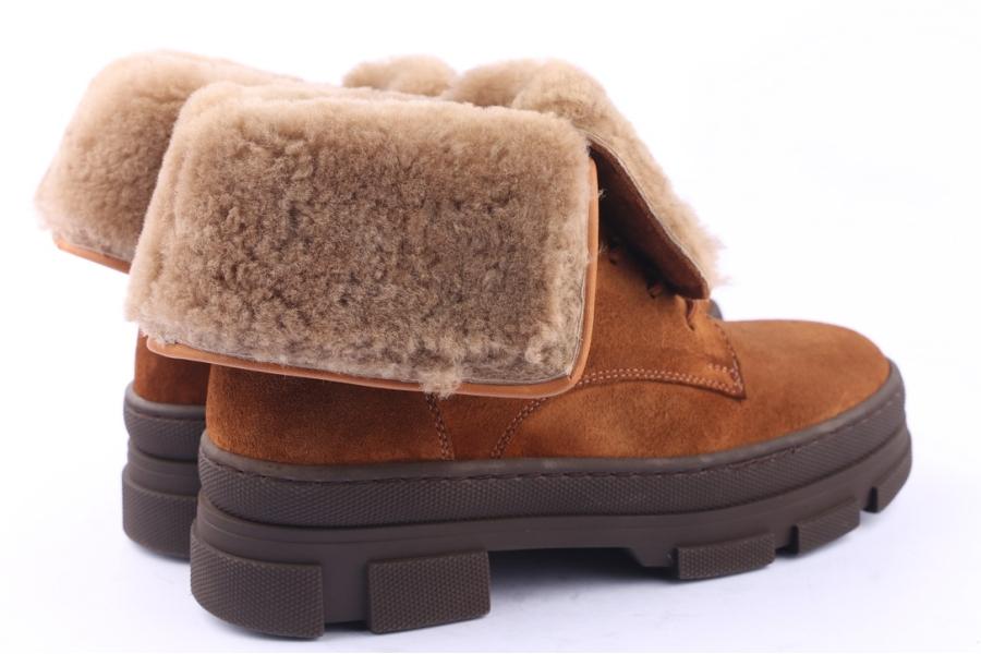 D.moro Shoes Women Suede Leather Ankle Boots For Winter: SEUL5 Tan (Wholesale)