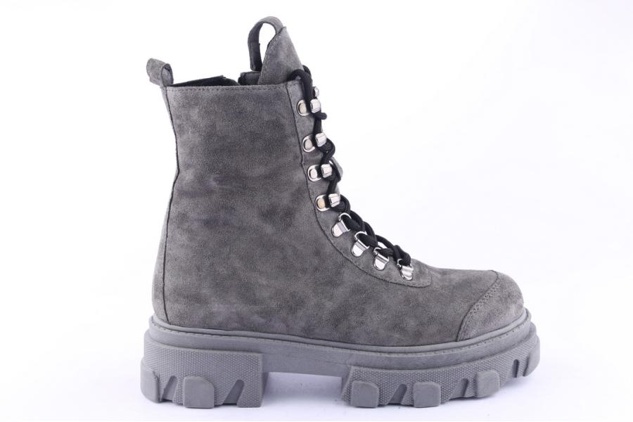 d.moro shoes Women Suede Leather Ankle Boots for Winter: Z-1302 Grey (Wholesale)
