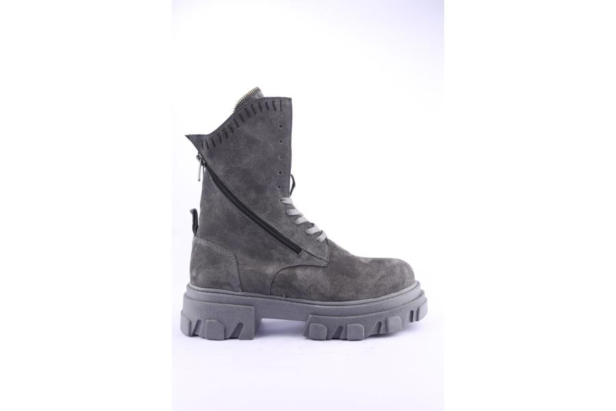 d.moro shoes Women Suede Leather Ankle Boots for Winter: Z-1303 Grey (Wholesale)