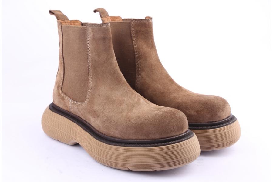 D.moro Shoes Women Suede Leather Ankle Boots For Winter: Z-1400 Mink (Wholesale)