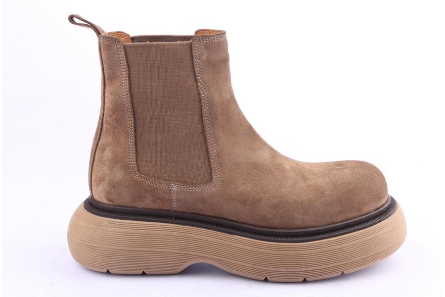 d.moro shoes Women Suede Leather Ankle Boots for Winter: Z-1400 Mink (Wholesale)