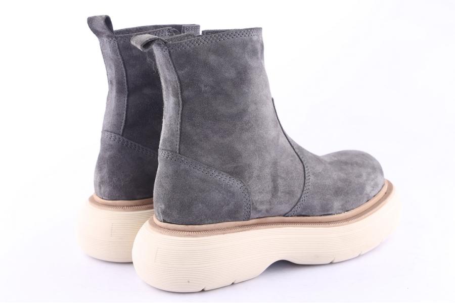 D.moro Shoes Women Suede Leather Ankle Boots For Winter: Z-1406 Grey (Wholesale)