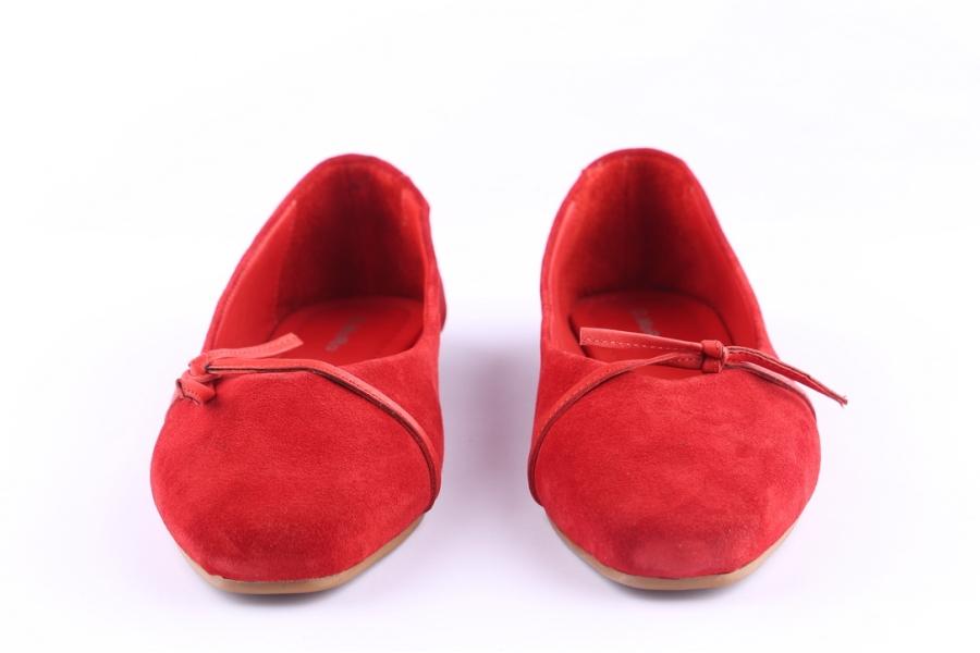 D.moro Shoes Women Suede Leather Ballet For Summer: C616 Red (Wholesale)
