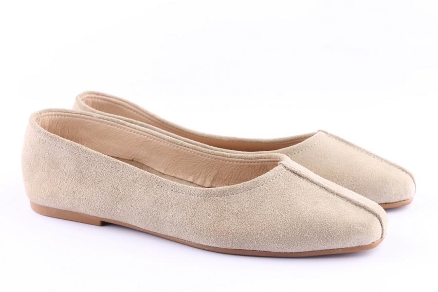D.moro Shoes Women Suede Leather Ballet For Summer: C617 Beige (Wholesale)