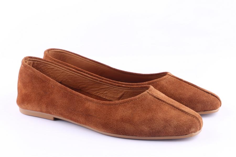 D.moro Shoes Women Suede Leather Ballet For Summer: C617 Tan (Wholesale)