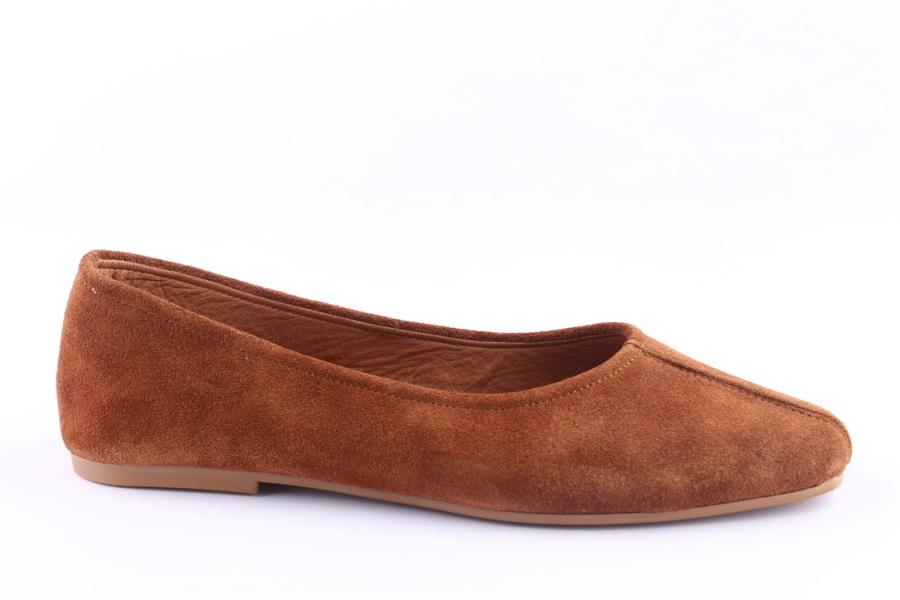 d.moro shoes Women Suede Leather Ballet for Summer: C617 Tan (Wholesale)