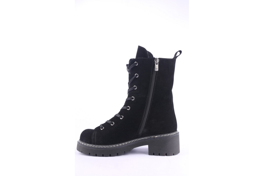 D.moro Shoes Women Suede Leather Boots For Winter: 20606 Black (Wholesale)
