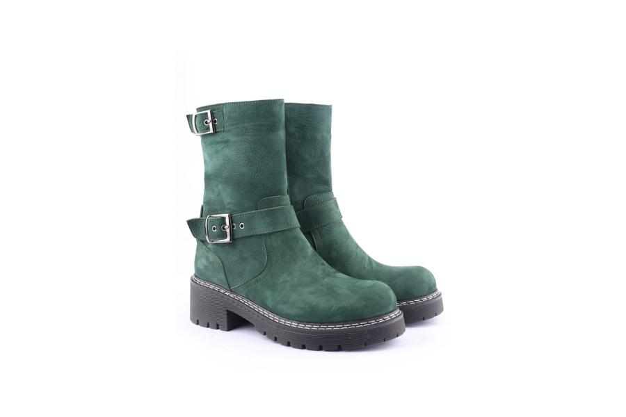 D.moro Shoes Women Suede Leather BOOTS For Winter: 20610 Green (Wholesale)