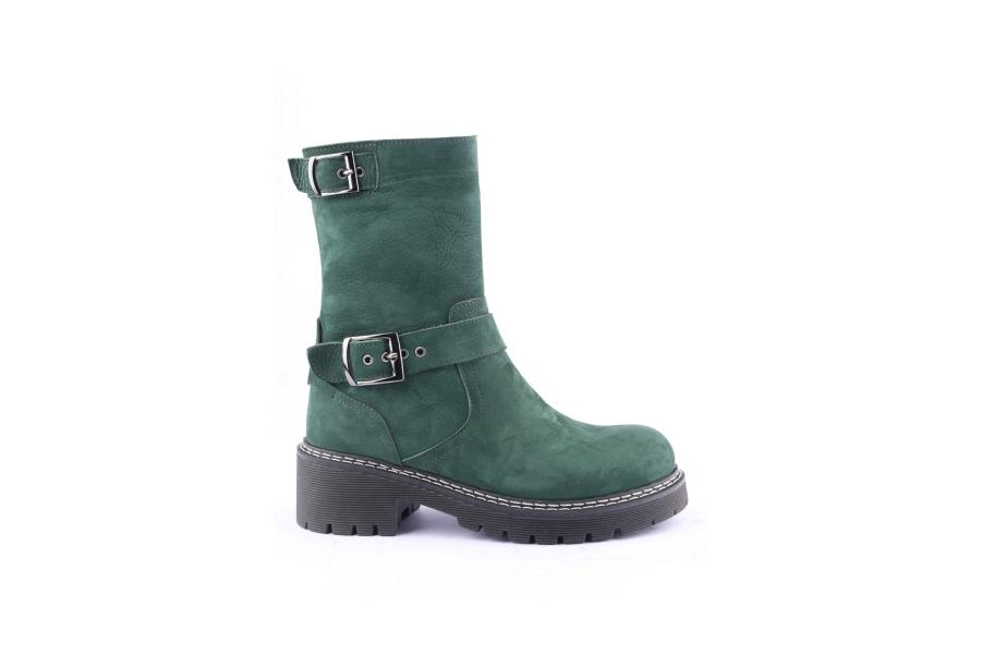 d.moro shoes Women Suede Leather BOOTS for Winter: 20610 Green (Wholesale)